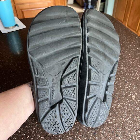 Spenco Fusion Pearl Mens Slide Sandal - Size 11 Mens Black - Picture 3 of 7